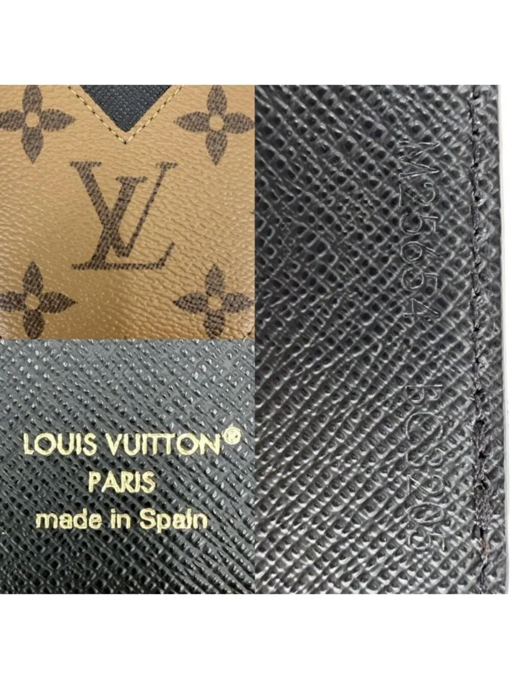 Louis Vuitton Card Case Monogram Reverse Holder Magnetic Business Fixed